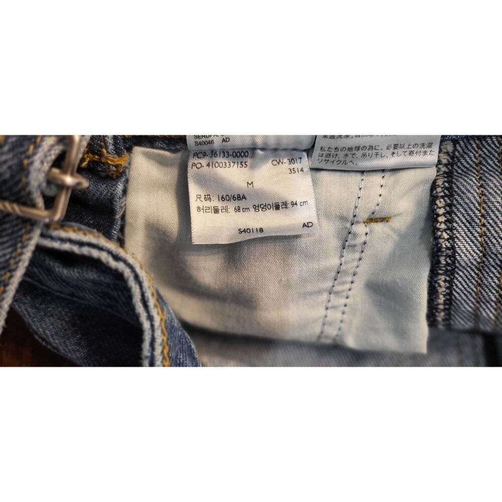Levi's Vintage-Style Cotton Denim Overalls Medium Relaxed Distressed Utility - Picture 7 of 9